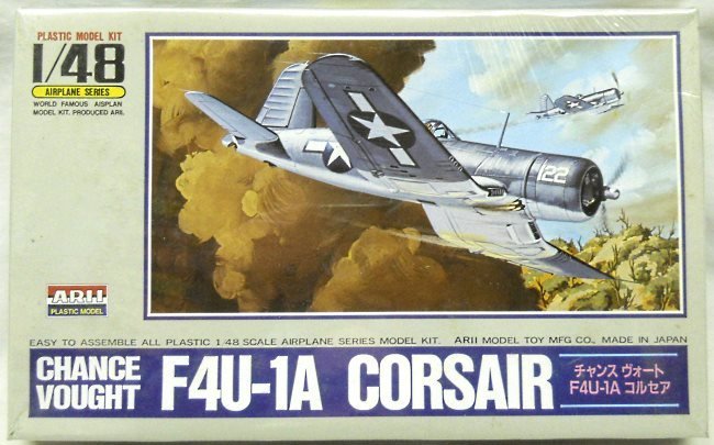 Arii 1/48 Chance Vought F4U-1 Corsair - 111 Marine Lt. D. Dilong / Royal New Zealand Air Force / Corsair Mk II Royal Navy - (F4U1 ex-Otaki), A336-600 plastic model kit